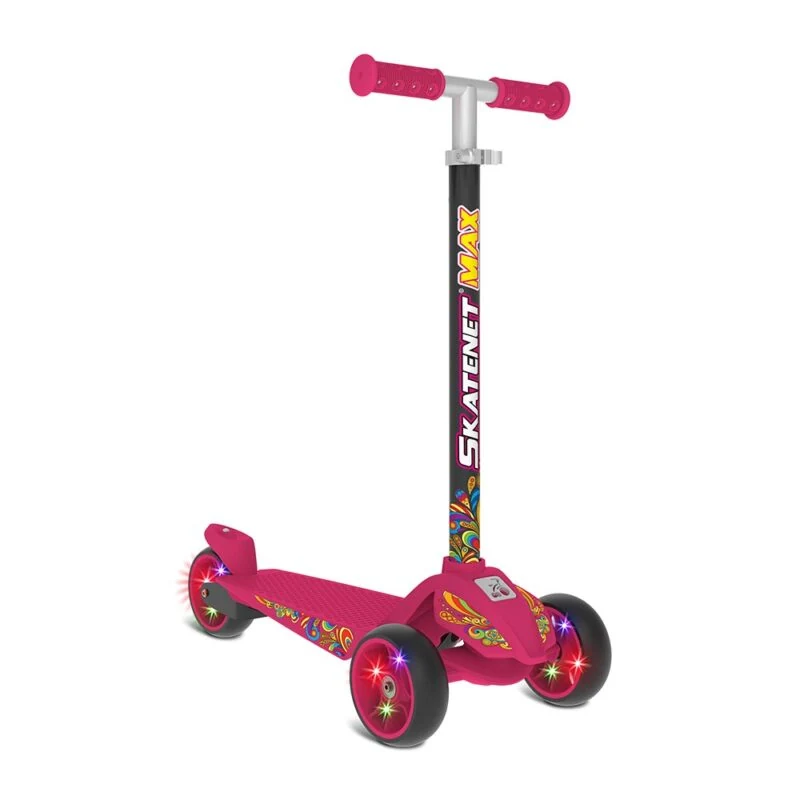 Patinete infantil Skatenet Max com rodas de LED